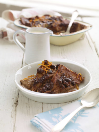 Vegan bread and butter pudding