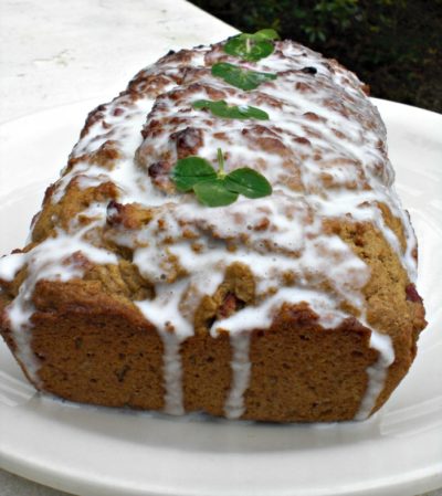 Green Tea Almond Cake with Coconut Glaze