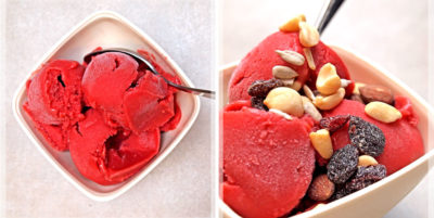 Raspberry Frozen Yogurt