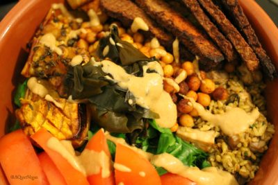 Tempeh bacon bowl
