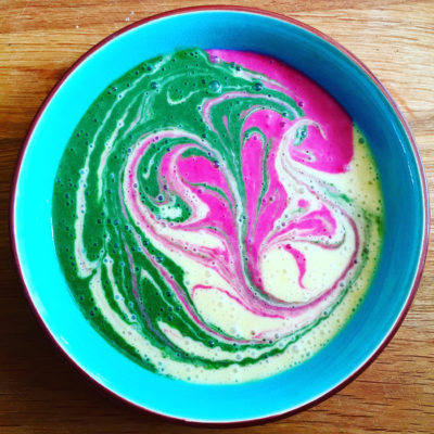 Vegan psychadelic smoothie bowl