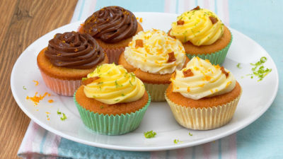 Vegan orange and ginger cupcakes