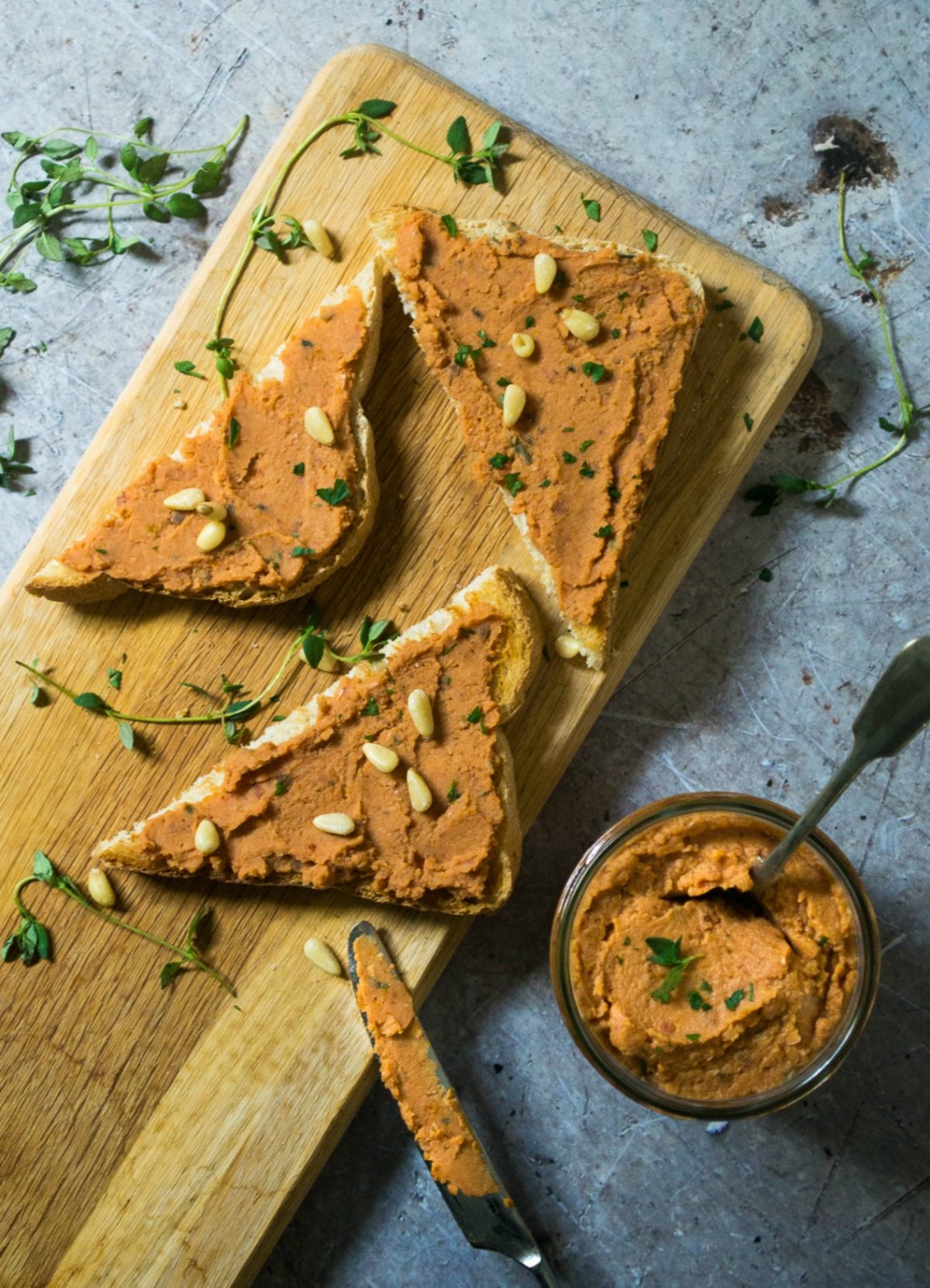 Sun Dried Tomato Butterbean Pate by The Veg Space