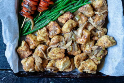 Crispy fried tofu turkey