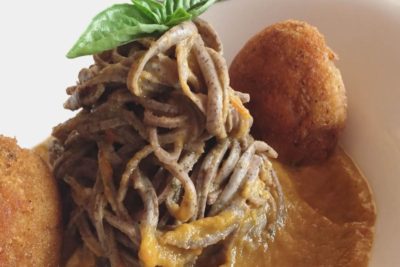 Spaghetti and meatballs