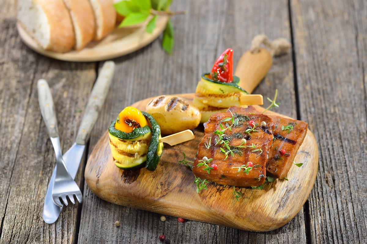 Vegan grilled seitan