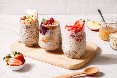 Overnight oats three ways