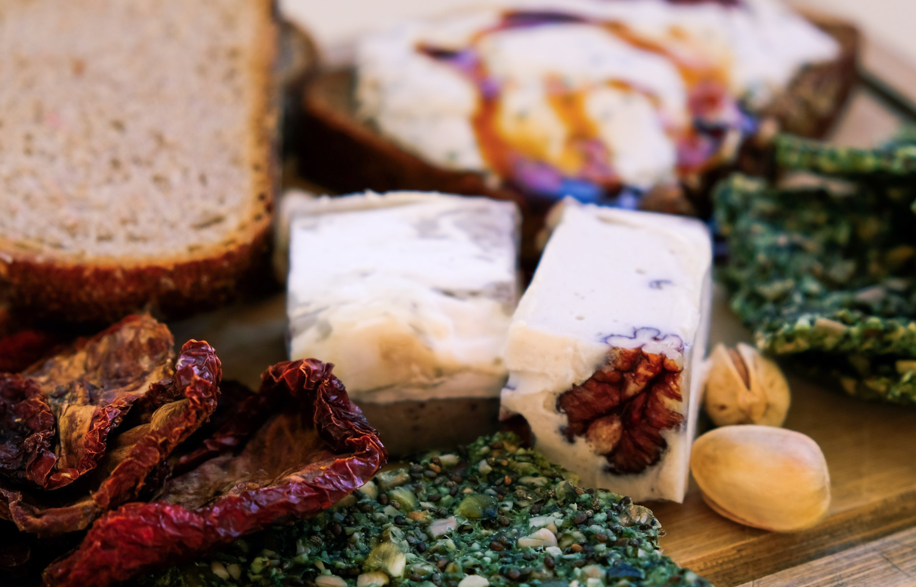 Vegane Käseplatte