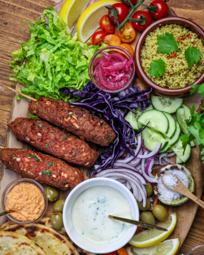 Meatless Farm DIY Kebab Platter